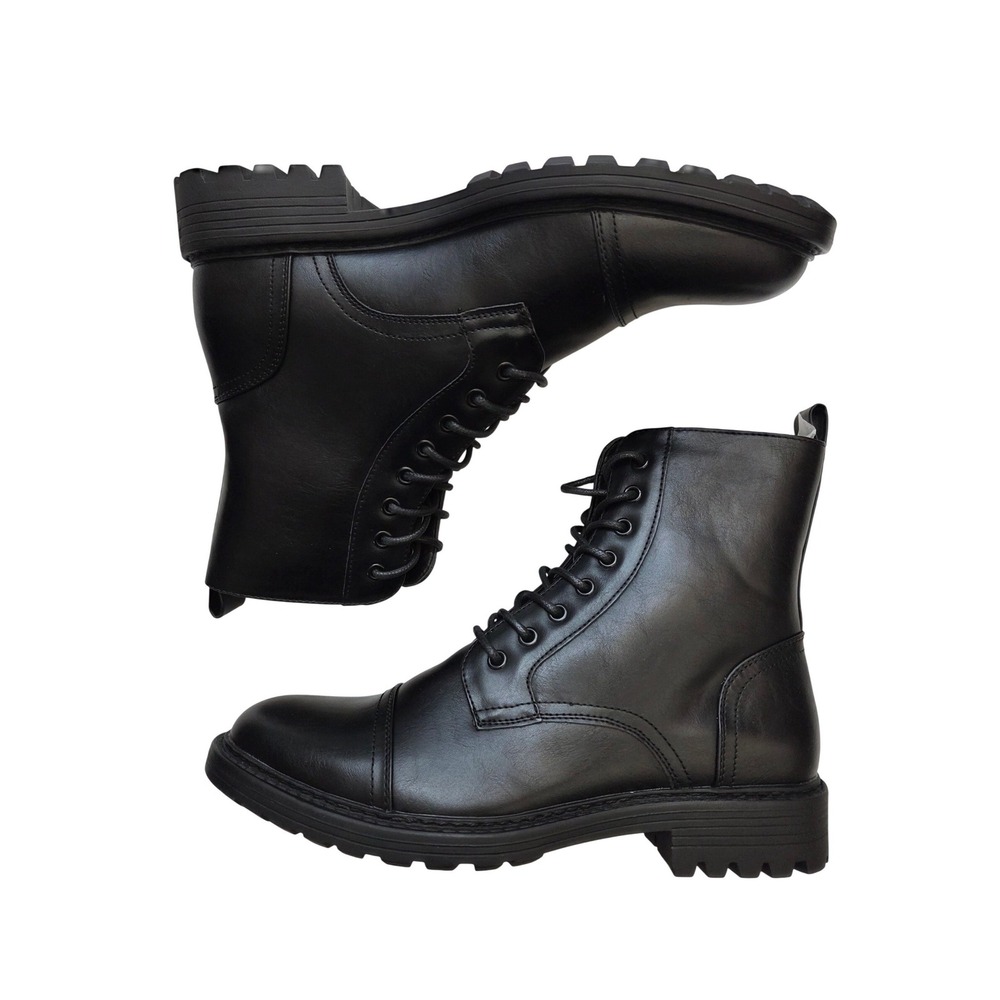 Nick‎ Graham Brave Combat Boots Mens 8.5 Black NWT BRAVE-BLACK-8.5